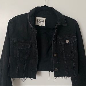Zara Cropped Denim Jacket